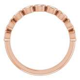 14K Rose 1/2 CTW Natural Diamond Anniversary Band